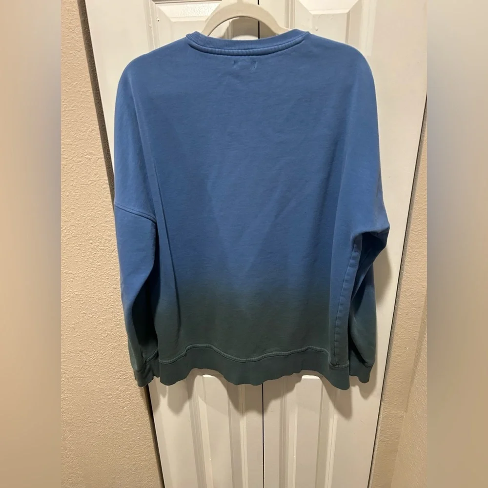 True‎ Religion Federal Blue Ombré Sweatshirt , size XL